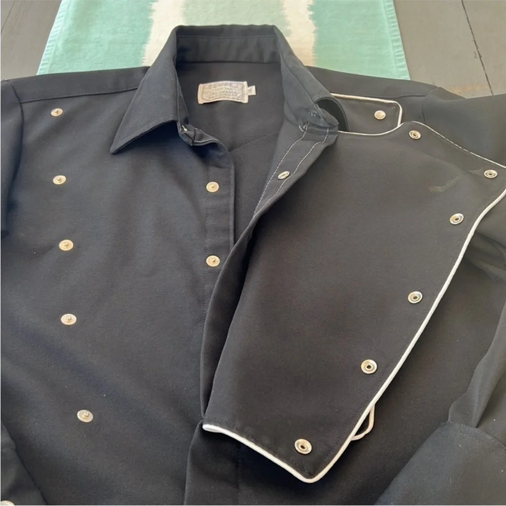 Vintage H Bar C California Ranchwear Embroidered Eagle Bib Front Western Shirt - Picture 4 of 11